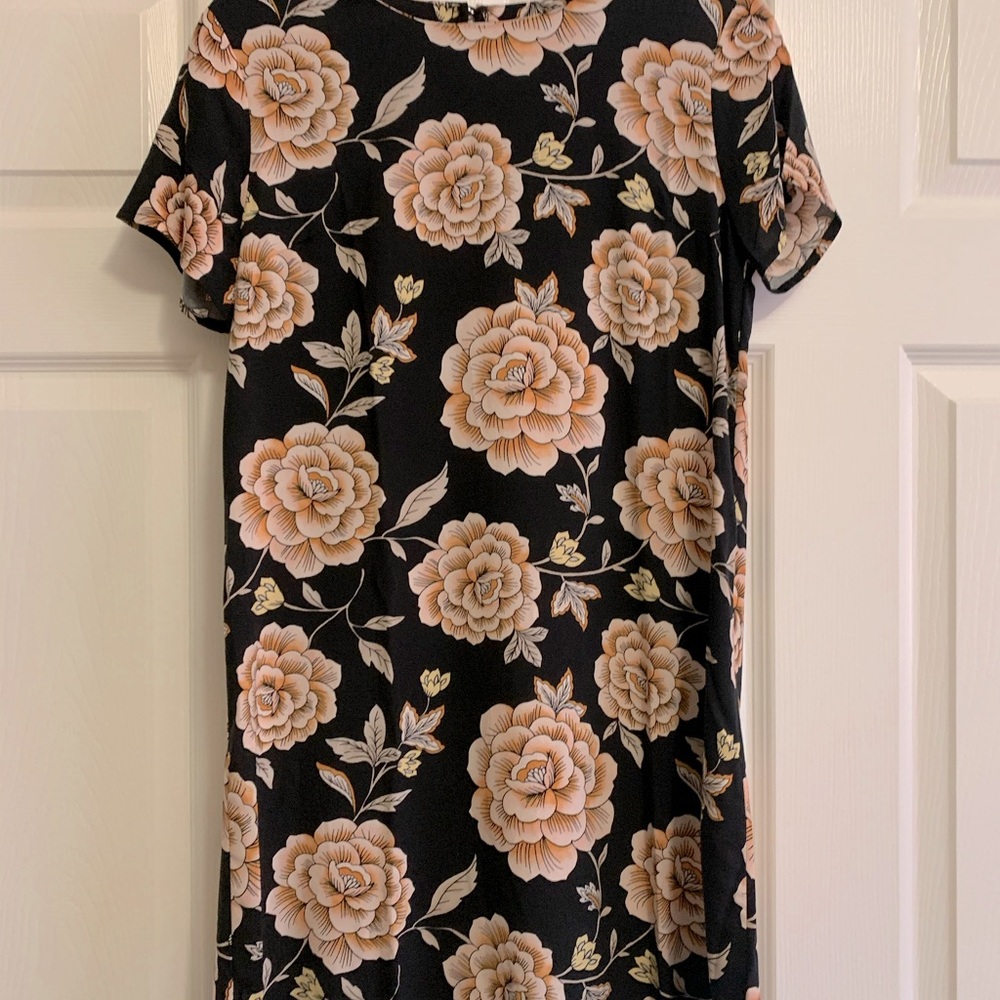 Floral boho shift dress with tags